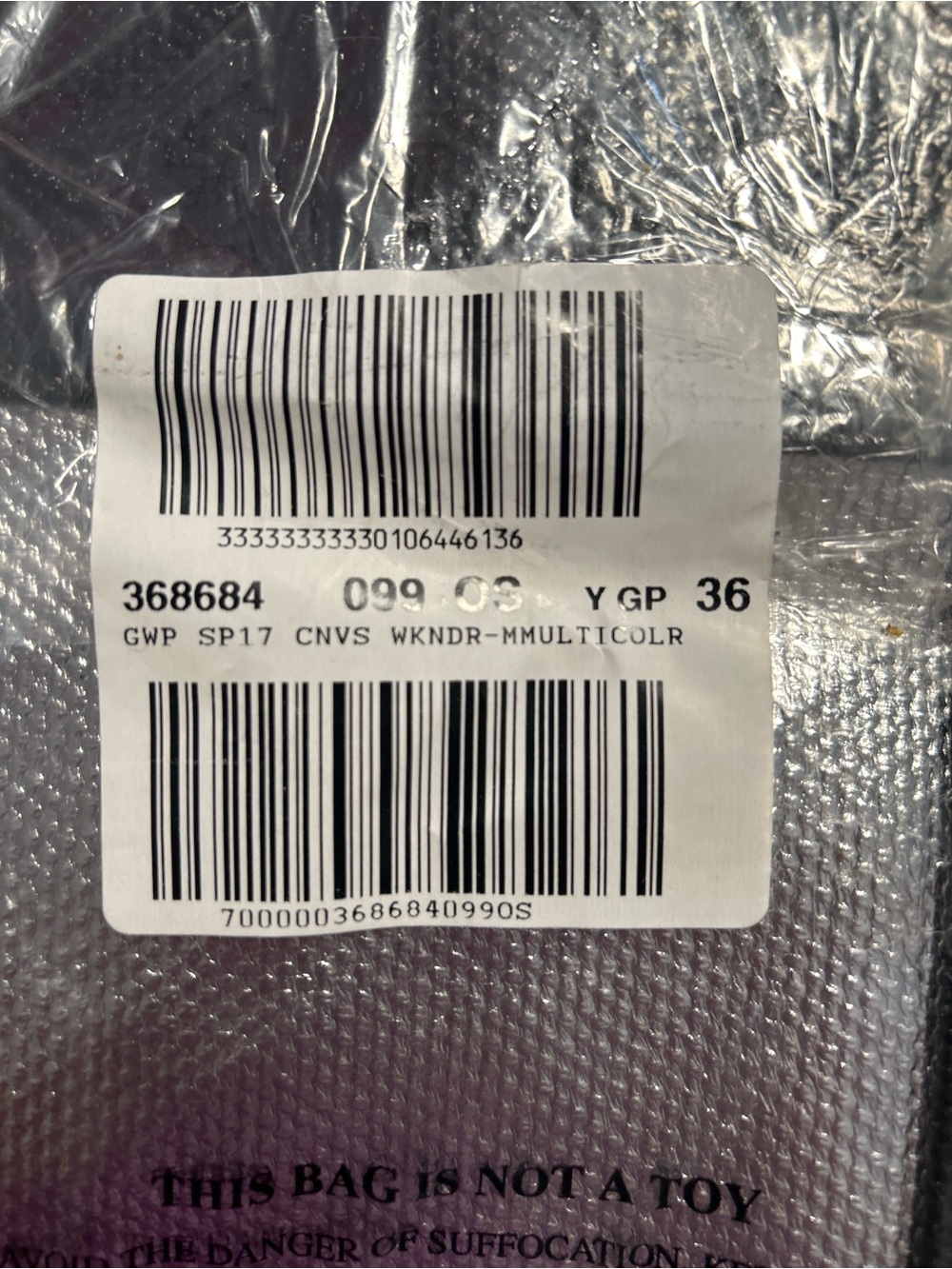 Victoria's Secret Metallic Silver Tote with Black Accents - Picture 3 of 4